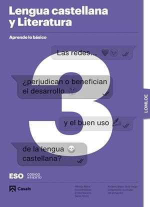 Aprende lo básico. Lengua castellana y Literatura 3 ESO. LOMLOE | 9788421882177 | Varios autores