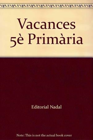 Vacances, 5 Educació Primària | 9788478874804 | Martí Fuster, Rosa Maria