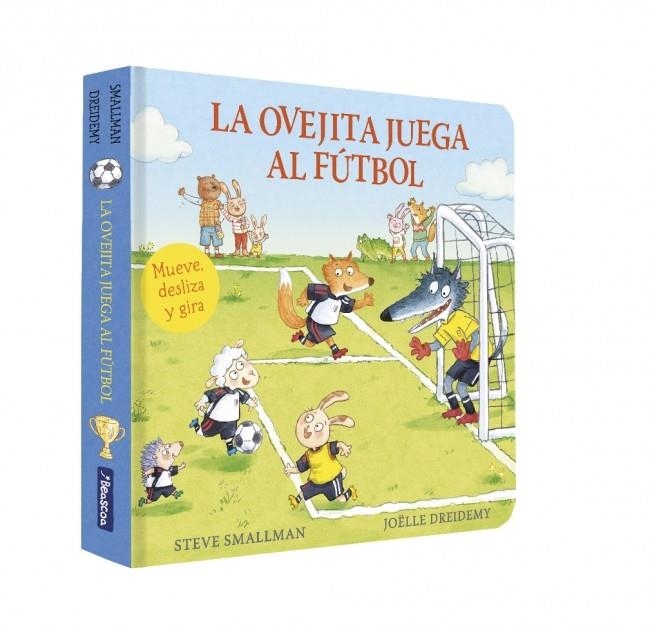 La ovejita juega al fútbol (La ovejita que vino a cenar. Libro de cartón con mec | 9788448872212 | Smallman, Steve